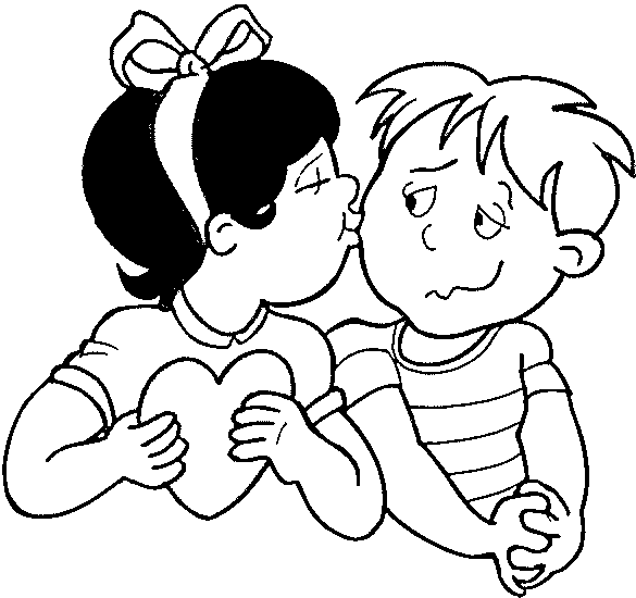Plansa de colorat cu Valentines day 215 101